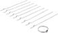 Preview: BGS Achsmanschetten-Schellen-Satz Edelstahl rostfrei 7 mm 20 - 50 mm 10-tlg. 70327